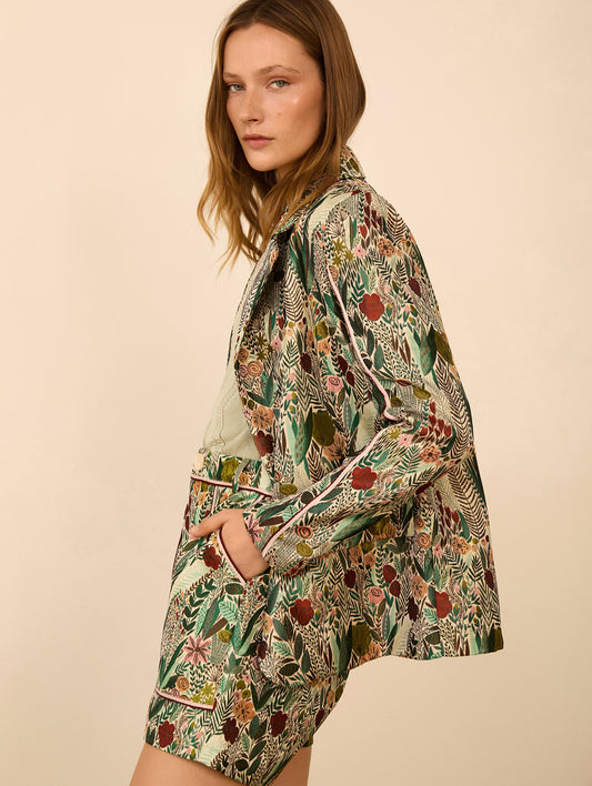 Blazer tejido jacquard