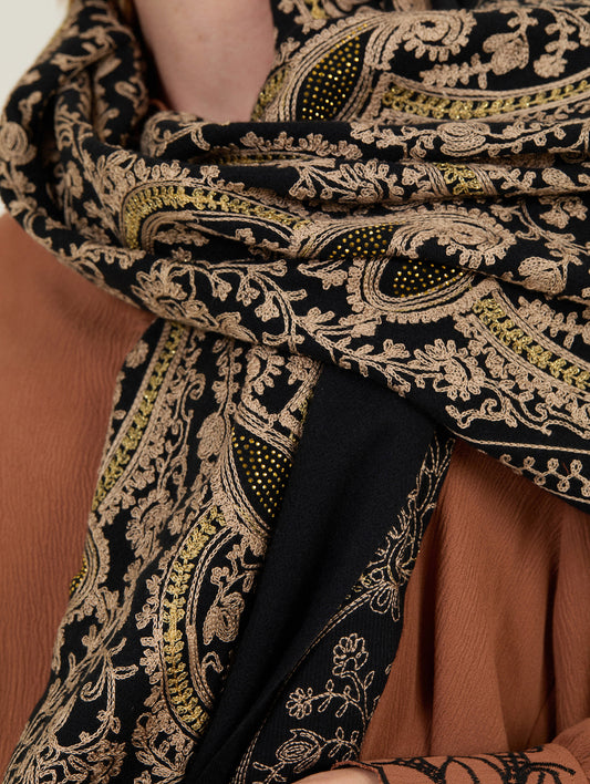 Pañuelo pasley negro