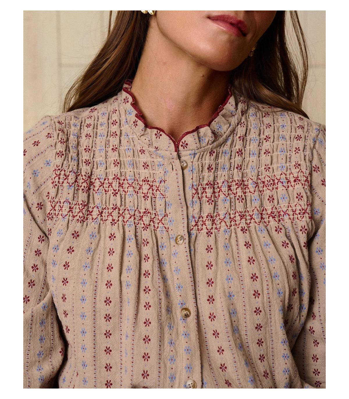 Camisa bordada rustica