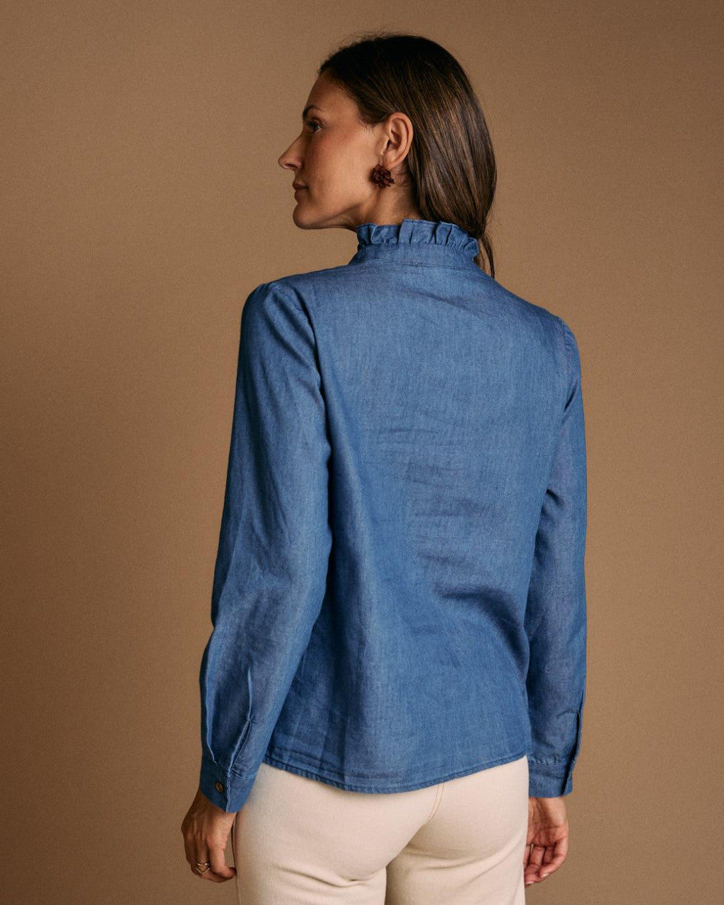 Blusa vaquera volante