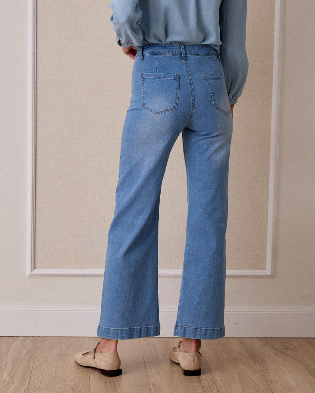 Vaquero claro bolsillos