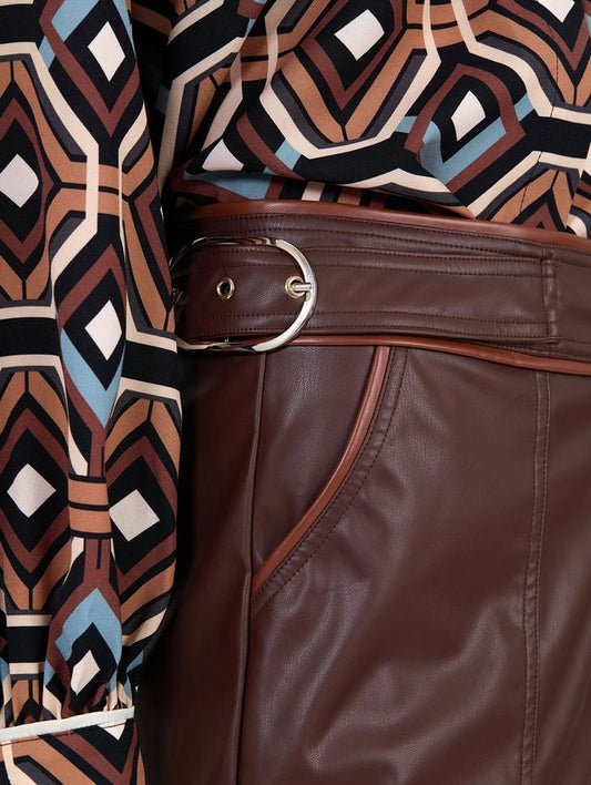 Pantalon chocolate polipiel