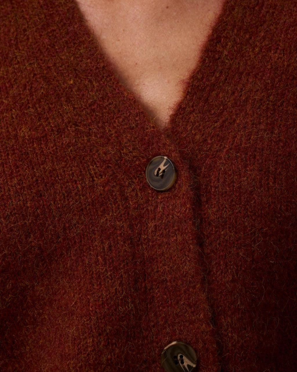 Cardigán punto caldera