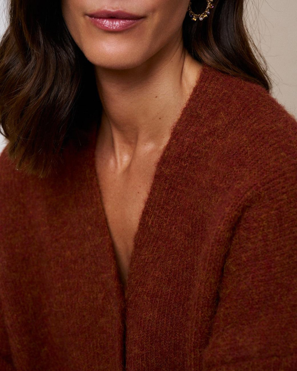 Cardigán punto caldera